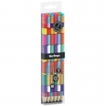 Набор карандашей ч/г Berlingo "Color Block" 12шт., HB, круглый, заточен., с ластиком, ассорти, PET-бокс, BP00S03_12