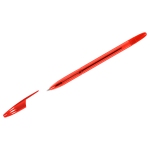 Ручка шариковая СТАММ "555" красная, 0,7мм, тонированный корпус, РШ-30404
