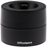 Скрепочница магнитная OfficeSpace, без скрепок, черная, картонная коробка, 331462