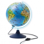 Глобус Зоогеографический Globen, 25см, интерактивный с подсветкой от сети + очки виртуальной реальности, INT12500306