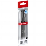 Ручка гелевая Berlingo "X-Gel" черная, 0,5мм, 2шт., пакет с европодвесом, CGp_50120_2