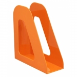 Лоток для бумаг вертикальный СТАММ "Фаворит", оранжевый Mandarin, ЛТ721