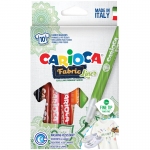 Набор фломастеров для ткани Carioca "Fabric Liner" 10цв., картон. уп., европодвес, 42909