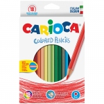 Карандаши цветные Carioca 18цв., заточен., картон, европодвес, 41865