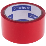 Клейкая лента упаковочная OfficeSpace, 48мм*40м, 45мкм, красная, ШК, КЛ_6288