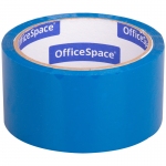 Клейкая лента упаковочная OfficeSpace, 48мм*40м, 45мкм, синяя, ШК, КЛ_6290
