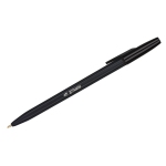Ручка шариковая СТАММ "049" черная, 1,0мм, черный корпус, РШ04