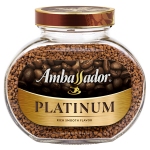 Кофе растворимый Ambassador "Platinum", сублимированный, стеклянная банка, 95г, ШФ000025841