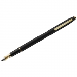 Ручка перьевая Luxor "Sterling" синяя, 0,8мм, корпус черный/золото, 8211