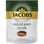 Кофе растворимый Jacobs "Monarch "Millicano", сублимированный, с молотым, мягкая упаковка, 120г, G1500/8052087/8052761/8052694