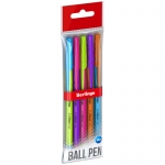 Ручка шариковая Berlingo "Tribase Fuze" синяя, 0,7мм, 5шт., пакет с европодвесом, CBp_70922_5