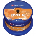 Диск DVD-R 4.7Gb Verbatim 16x Cake Box (50шт), 43548