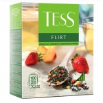 Чай Tess "Flirt", зеленый, 100 фольг. пакетиков по 1,5г, 1476-09