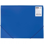 Папка на резинке OfficeSpace А4, 500мкм, пластик, синяя, FE2_324