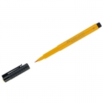 Ручка капиллярная Faber-Castell "Pitt Artist Pen Brush" цвет 109 темно-желтый хром, пишущий узел "кисть", 167409
