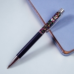 Ручка шариковая автоматическая MESHU "Black sand" синяя, 1,0мм, MS_94147