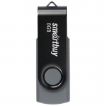 Память Smart Buy "Twist"  8GB, USB 2.0 Flash Drive, черный, SB008GB2TWK