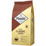 Кофе в зернах Poetti "Daily Classic Crema", вакуумный пакет, 1кг, 18103