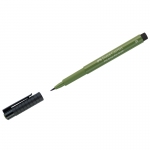 Ручка капиллярная Faber-Castell "Pitt Artist Pen Brush" цвет 174 хром зеленый непрозрачный, пишущий узел "кисть", 167476