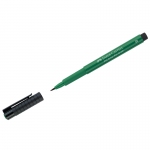 Ручка капиллярная Faber-Castell "Pitt Artist Pen Brush" цвет 264 темно-зеленая, пишущий узел "кисть", 167478