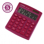 Калькулятор настольный Citizen SDC-810NR-PK, 10 разрядов, двойное питание, 102*124*25мм, розовый, SDC-810NR-PK