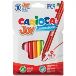 Фломастеры Carioca "Joy", 10цв., смываемые, картон, европодвес, 40528