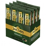 Кофе растворимый Jacobs "Monarch", гранулированный, порционный, шоубокс, 26 пакетиков*1,8г, картон, 4251288