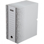 Короб архивный с клапаном OfficeSpace "Standard" плотный, микрогофрокартон, 150мм, белый, до 1400л., 264804