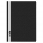 Папка-скоросшиватель пластик. OfficeSpace А4, 160мкм, черная с прозр. верхом, 254246