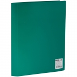 Папка с 40 вкладышами OfficeSpace А4, 21мм, 400мкм, пластик, зеленая, F40L5_292