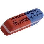 Ластик Koh-I-Noor "Blue Star" 80, скошенный, комбинированный, натуральный каучук, 41*14*8мм, 6521080006KDRU