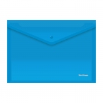 Папка-конверт на кнопке Berlingo, А4, 180мкм, синяя, AKk_04102