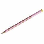 Карандаш ч/г Stabilo "Easy graph" HB, трехгранный, с углублением для пальцев, для левшей, цвет пастельный розовый, 321/16-HB-6