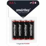 Батарейка SmartBuy AA (R6) солевая, BС4, SBBZ-2A04B