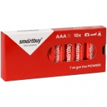 Батарейка SmartBuy AAA (LR03) алкалиновая, 10 картон.уп., SBBA-3A10BX