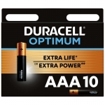 Батарейка Duracell Optimum AAA (LR03) алкалиновая, 10BL, 5000394159020