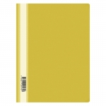 Папка-скоросшиватель пластик. OfficeSpace А4, 120мкм, желтая с прозр. верхом, 240673