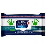 Салфетки влажные Aura Derma Protect, big-pack с крышкой, 15*20см, 72шт., антибакт. с ромашкой, 4607068620681