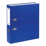 Папка-регистратор OfficeSpace 75мм, бумвинил, с карманом на корешке, синяя, 340059