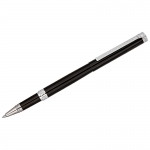 Ручка-роллер Delucci "Classico" черная, 0,6мм, цвет корпуса - черный/хром, подарочная упаковка, CPs_62029