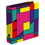 Папка-регистратор Berlingo "Color Block", 80мм, ламинированная, с рисунком, AMl80S03