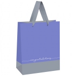 Пакет подарочный 18*23*10см MESHU "Duotone. Gray-lavender", отд. фольгой, матовая ламинация, MS_45746