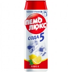 Средство чистящее Пемолюкс "Сода 5. Лимон", порошок, 480г, 9000100980739