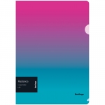 Папка-уголок Berlingo "Radiance", А4, 200мкм, розовый/голубой градиент, LFp_A4002