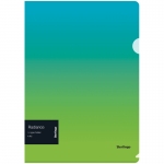 Папка-уголок Berlingo "Radiance", А4, 200мкм, голубой/зеленый градиент, LFp_A4003