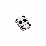 Значок деревянный MESHU "Hello panda", прямая УФ-печать, 2,7*3,3см, MS_45610