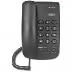 Телефон проводной Texet TX-241, повторный набор, черный, 344181