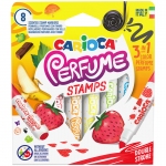 Фломастеры-штампы двусторонние Carioca "Perfume Stamps", 08цв., ароматизированные, смываемые, картон, 42988