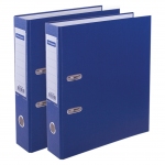 Папка-регистратор OfficeSpace, 70мм, бумвинил, с карманом на корешке, синяя, 295628