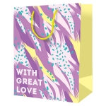 Пакет подарочный 18*23*10см ArtSpace "With great love", ламинированный, L_46114